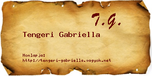 Tengeri Gabriella névjegykártya