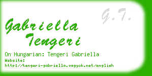 gabriella tengeri business card